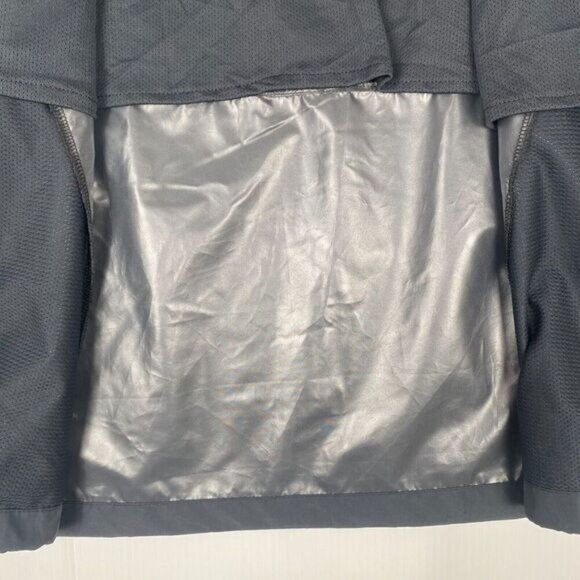 Hurley Exist Men Full Zip Windbreaker Size S Gray Reflective Water Resistant NEW - Picture 11 of 12
